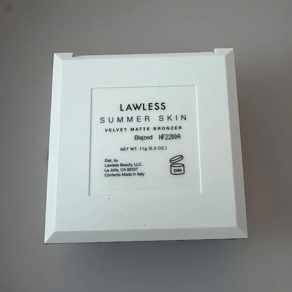 LAWLESS Summer Skin Velvet Matte Bronzer Talc-Free Vegan Shade Blazed 0.3 oz